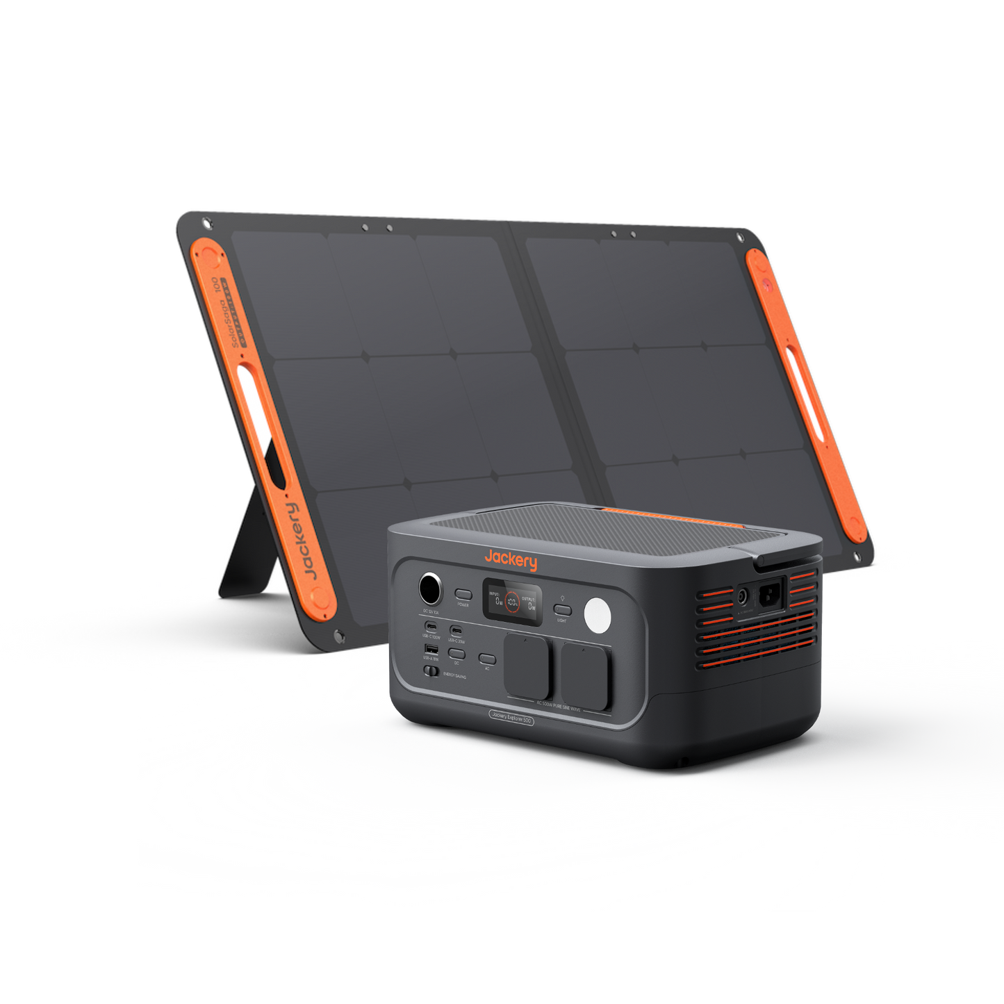 Jackery Explorer 500 V2 + Jackery 100W SolarSaga zonnepaneel