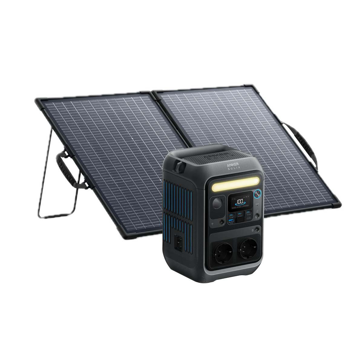 Anker SOLIX C300X AC & PS100 Bifacial Zonnepaneel