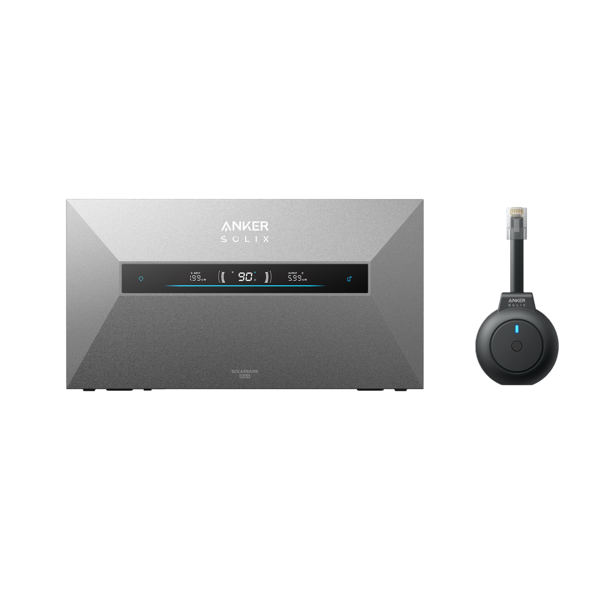 Anker SOLIX Solarbank MAX AC met de gratis meegeleverde P1-meter